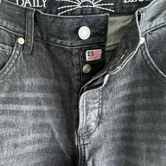 Daily Blue Denim Wide Barrel Mantra in Onyx Wash ( faded black ) Button … - Picture 5 of 7